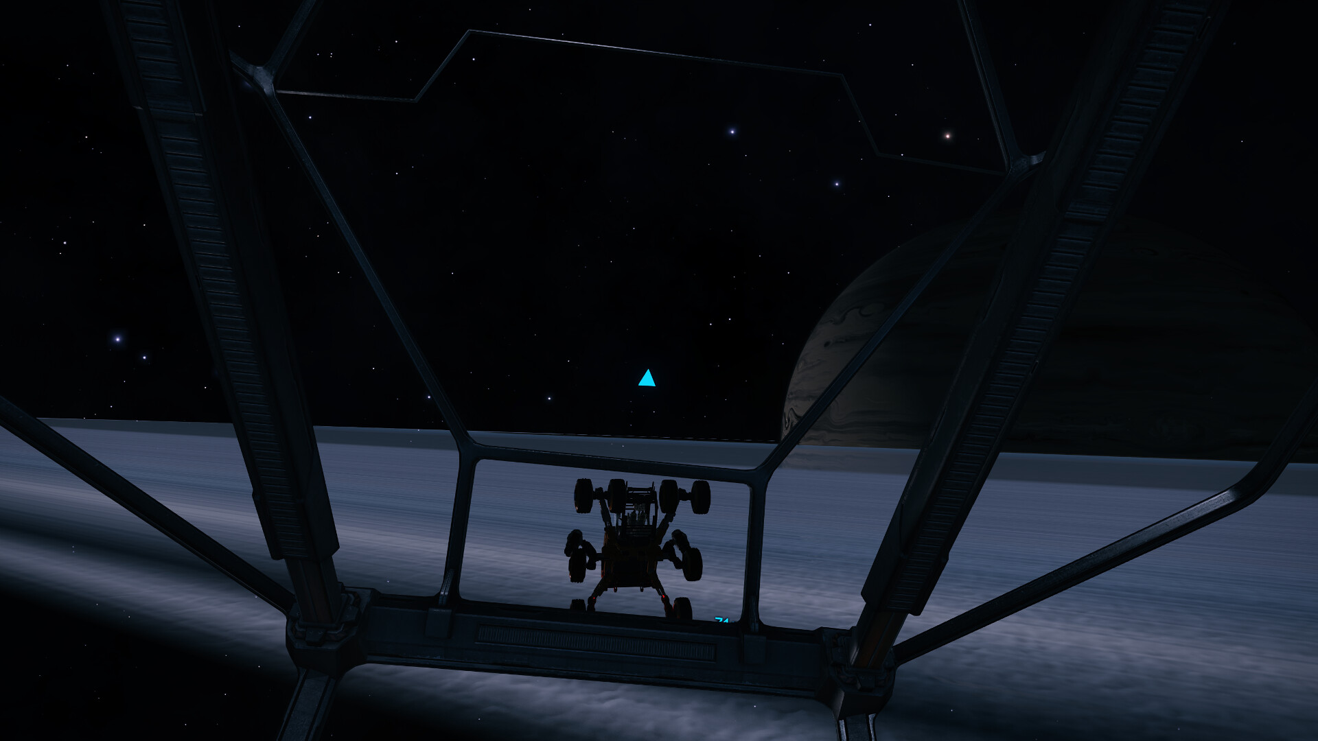 Aborted attempt to reach the rings in an SRV