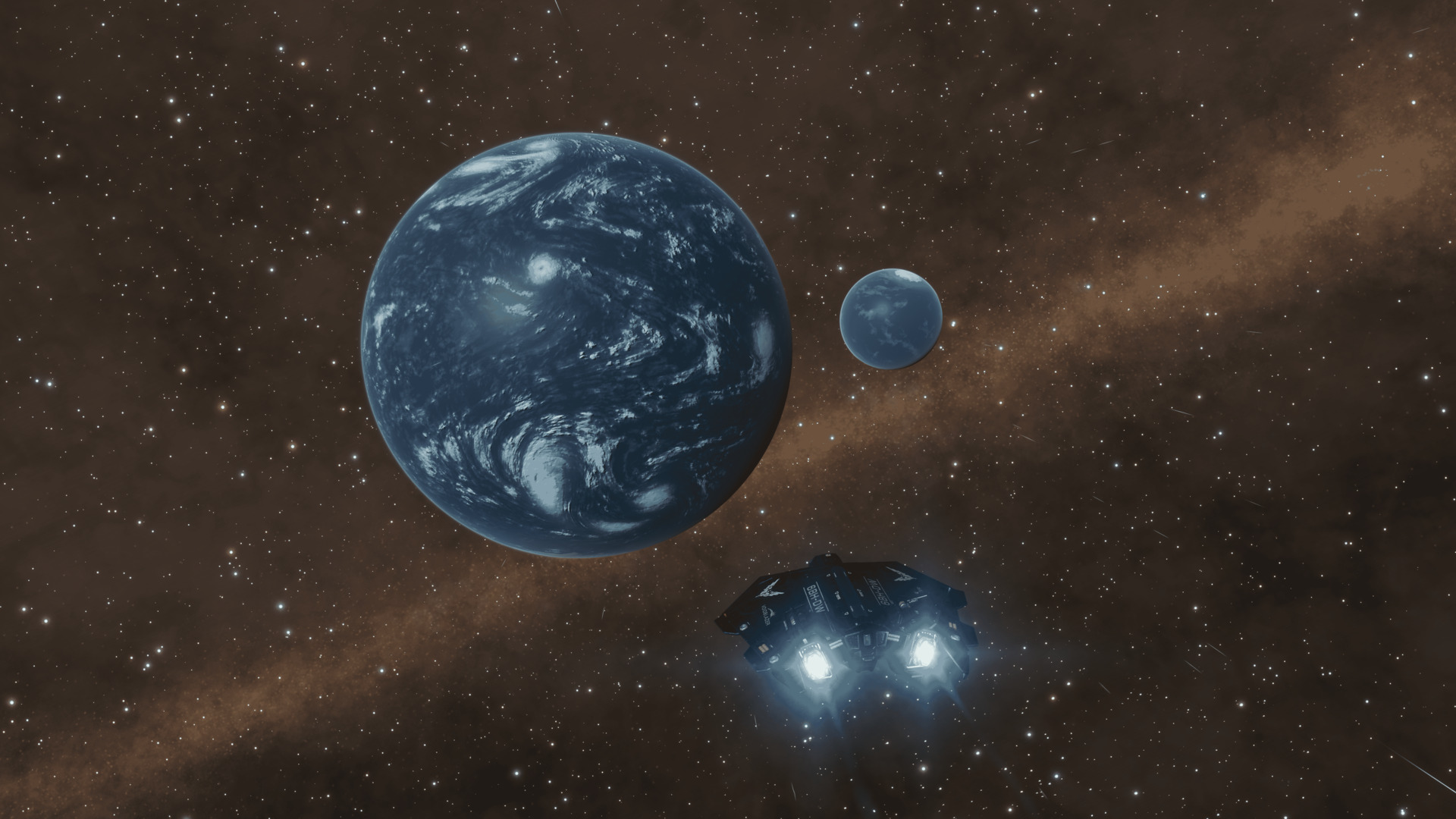 Binary Water Worlds