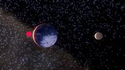 Dwarf star, ELM, and its moon